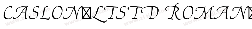 Caslon3LTStd Roman字体字体转换